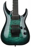 ESP E-II Horizon FR-7 7-String - Black Turquoise Burst