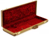 G&G Deluxe Hardshell Case for Stratocaster / Telecaster - Tweed with Red Poodle Plush Interior