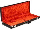 G&G Deluxe Hardshell Case for Jaguar / Jazzmaster - Black with Orange Plush Interior
