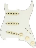 Hot Noiseless SSS Pre-wired Stratocaster Pickguard - Parchment 3-ply