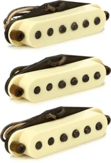 Antiquity Texas Hot Strat Single Coil 3-piece Pickup Set - Aged White