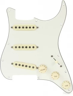 Custom Fat '50s SSS Pre-wired Stratocaster Pickguard - Parchment 3-ply