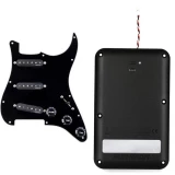 Fluence Stratocaster Loaded Pickguard - Black with Battery Pack