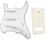 Fluence Stratocaster Loaded Pickguard - White with Battery Pack