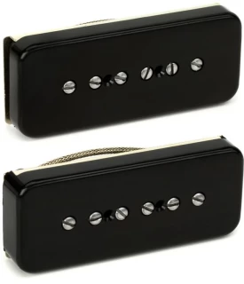 Antiquity P-90 Soapbar Single Coil 2-piece Pickup Set - Black