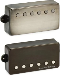 Jeff Loomis Blackout Humbucker 2-piece Pickup Set - Brushed Black Nickel