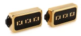 Phat Staple Pickup Set - Black with Gold Cover