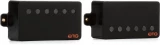 Dual Mode 57/66 Humbucker 2-piece Pickup Set - Long Shaft - Black