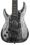 C-7 MS Silver Mountain Left-handed Electric Guitar - Black and Silver