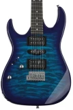 Gio GRX70QAL Left-handed Electric Guitar - Transparent Blue Burst