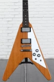 Flying V - Antique Natural vs Les Paul Standard '60s Electric Guitar - Smokehouse Burst Sweetwater Exclusive