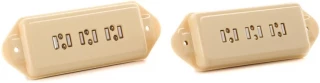 Staple P90 Dog Ear Single Coil 2-piece Pickup Set - Cream