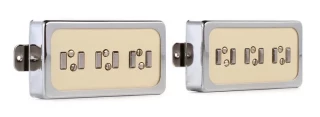 Phat Staple P-90 2-piece Pickup Set - Cream with Nickel Cover