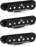 Zephyr Silver Strat Pickup Set - Black/Silver