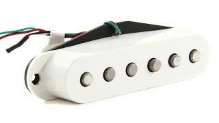 Area 61 Bridge/Middle Single Coil Sized Humbucker Pickup - White