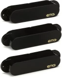 SA Active Alnico Strat Single Coil 3-piece Pickup Set - Black