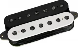 Rainmaker 7 Humbucker Pickup - Black/White with Black Poles