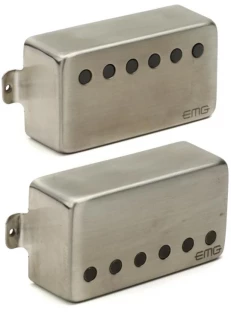 Dual Mode 57/66 Humbucker 2-piece Pickup Set - F-spaced - Brushed Chrome