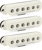 Scooped Strat Single-Coil 3-piece Pickup Set - Parchment with Logo
