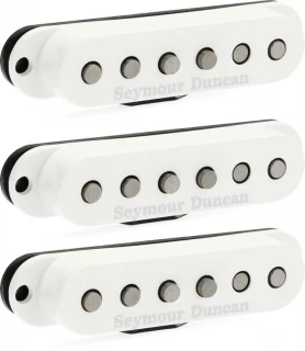 Scooped Strat Single-Coil 3-piece Pickup Set - White