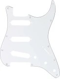 11-hole Modern-style Stratocaster S/S/S Pickguard - White
