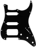 11-hole Modern-style Stratocaster H/S/S Pickguard- 3-ply Black