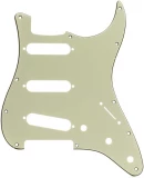 11-hole Modern-style Stratocaster S/S/S Pickguard - Mint Green