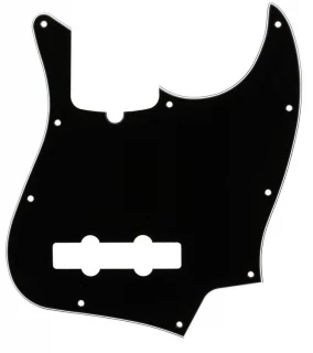 10-hole Contemporary Jazz Bass Pickguard - Black