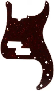 13-hole Modern-style Precision Bass Pickguard - Tortoise Shell