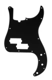 13-hole Modern-style Precision Bass Pickguard - Black