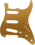 8-hole '50s Vintage Style Stratocaster S/S/S Pickguard - Gold Anodized
