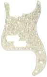 13-hole Modern-style P-Bass Pickguard - Aged White Pearl