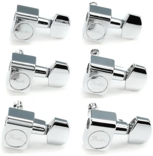 American Professional Staggered Stratocaster/Telecaster Tuning Machines Set - Chrome