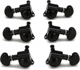 Mid-Size Rotomatic Tuners - 3+3 - Black Chrome