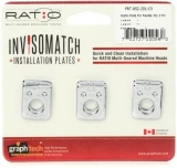 PRT-952-201-C0 Ratio InvisioMatch Machine Head Mounting Plates for Fender-Style 2 Pin Hole - Chrome