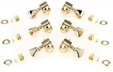 Modern Tuning Machine Heads - Gold with Metal Buttons
