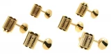 136G6 Vintage Deluxe 6 In-line Tuning Machines Set - Gold