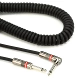 Prolink Classic Straight to Right Angle Coiled Instrument Cable - 21 foot Black