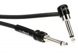 GL225Gtr10A Straight to Right Angle Guitar Cable - 10 foot Black