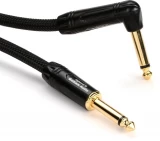Prem-TS-1RT-18' Premier Gold Straight to Right Angle Instrument Cable - 18-foot