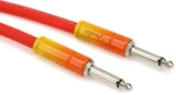 Ombré Series Straight to Straight Instrument Cable - 10 foot, Tequila Sunrise
