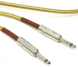 PW-BG-15TW Braided Straight to Straight Instrument Cable - 15 foot Tweed