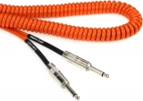 LCRCO Retro Coil Straight to Straight Instrument Cable - 20 foot Orange
