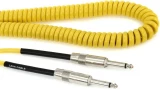 LCRCY Retro Coil Straight to Straight Instrument Cable - 20 foot Yellow