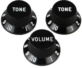 Stratocaster Replacement Knobs - Black