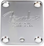 4-bolt American Series Guitar Neck Plate - "Fender Corona" Stamp
