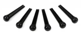 Black Plastic Bridge Pins (set of 6)