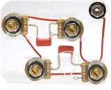 Les Paul Wiring Harness with 4 Long Shaft Pots