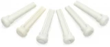 PP-1044-00 TUSQ Presentation Style Bridge Pin Set - White with 4mm Mother-of-Pearl Dot Inlay (set of...