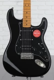 SE Custom 24-08 Electric Guitar - Vintage Sunburst vs Classic Vibe '70s Stratocaster HSS - Black with Maple Fingerboard